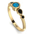 Bezel Symmetrical Blue Topaz Ring - Ivy No. 507 image 3