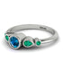 Bezel Symmetrical Blue Topaz Ring - Ivy No. 506 image 2