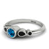 Bezel Symmetrical Blue Topaz Ring - Ivy No. 509 image 2