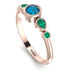 Bezel Symmetrical Blue Topaz Ring - Ivy No. 505 image 3