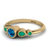 Bezel Symmetrical Blue Topaz Ring - Ivy No. 504 image 2