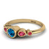 Bezel Symmetrical Blue Topaz Ring - Ivy No. 510 image 2