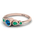 Bezel Symmetrical Blue Topaz Ring - Ivy No. 505 image 2