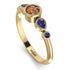 Bezel Symmetrical Brown Diamond Ring - Ivy No. 1113 image 3
