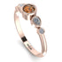 Bezel Symmetrical Brown Diamond Ring - Ivy No. 1102 image 2