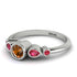 Bezel Symmetrical Brown Diamond Ring - Ivy No. 1112 image 2
