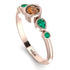 Bezel Symmetrical Brown Diamond Ring - Ivy No. 1105 image 3