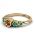 Bezel Symmetrical Brown Diamond Ring - Ivy No. 1104 image 2