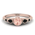 Bezel Symmetrical Morganite Ring - Ivy No. 908 image 1
