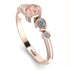 Bezel Symmetrical Morganite Ring - Ivy No. 902 image 3