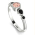 Bezel Symmetrical Morganite Ring - Ivy No. 909 image 3
