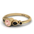 Bezel Symmetrical Morganite Ring - Ivy No. 907 image 2