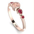 Bezel Symmetrical Morganite Ring - Ivy No. 911 image 3