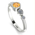Bezel Symmetrical Yellow Diamond Ring - Ivy No. 1003 image 3