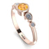 Bezel Symmetrical Yellow Diamond Ring - Ivy No. 1002 image 3