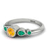 Bezel Symmetrical Yellow Diamond Ring - Ivy No. 1006 image 2
