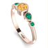 Bezel Symmetrical Yellow Diamond Ring - Ivy No. 1005 image 3