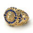 Sapphire Royal Lion Men Signet Ring - Terry No. 13 image 3