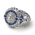 Sapphire Royal Lion Men Signet Ring - Terry No. 15 image 3