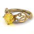 Citrine Blossom 14K Golden Nature Inspired Engagement Ring - Haley No. 601 image 1