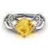 Citrine Blossom 14K Golden Nature Inspired Engagement Ring - Haley No. 603 image 2