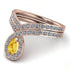 Citrine Pear Shape Stacking Bridal Set - Emilia No. 602 image 5