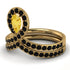 Citrine Pear Shape Stacking Bridal Set - Emilia No. 607 image 2