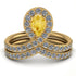 Citrine Pear Shape Stacking Bridal Set - Emilia No. 601 image 1