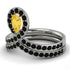 Citrine Pear Shape Stacking Bridal Set - Emilia No. 609 image 2