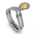 Citrine Pear Shape Stacking Bridal Set - Emilia No. 603 image 3