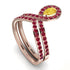 Citrine Pear Shape Stacking Bridal Set - Emilia No. 611 image 3