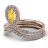 Citrine Pear Shape Stacking Bridal Set - Emilia No. 602 image 2