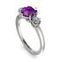 Classic 3 Stone Amethyst Engagement Ring - Sofia No. 303 image 2