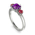 Classic 3 Stone Amethyst Engagement Ring - Sofia No. 312 image 2