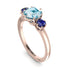 Classic 3 Stone Aquamarine Engagement Ring - Sofia No. 414 image 2