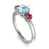 Classic 3 Stone Aquamarine Engagement Ring - Sofia No. 412 image 2