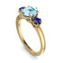Classic 3 Stone Aquamarine Engagement Ring - Sofia No. 413 image 2