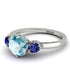 Classic 3 Stone Aquamarine Engagement Ring - Sofia No. 415 image 3