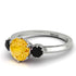 Classic 3 Stone Citrine Engagement Ring - Sofia No. 609 image 2