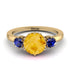 Classic 3 Stone Citrine Engagement Ring - Sofia No. 613 image 1