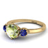 Classic 3 Stone Peridot Engagement Ring - Sofia No. 713 image 3