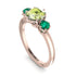 Classic 3 Stone Peridot Engagement Ring - Sofia No. 705 image 2
