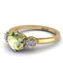 Classic 3 Stone Peridot Engagement Ring - Sofia No. 701 image 3
