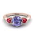 Classic 3 Stone Tanzanite Engagement Ring - Sofia No. 211 image 1