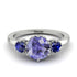 Classic 3 Stone Tanzanite Engagement Ring - Sofia No. 215 image 1