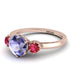 Classic 3 Stone Tanzanite Engagement Ring - Sofia No. 211 image 3