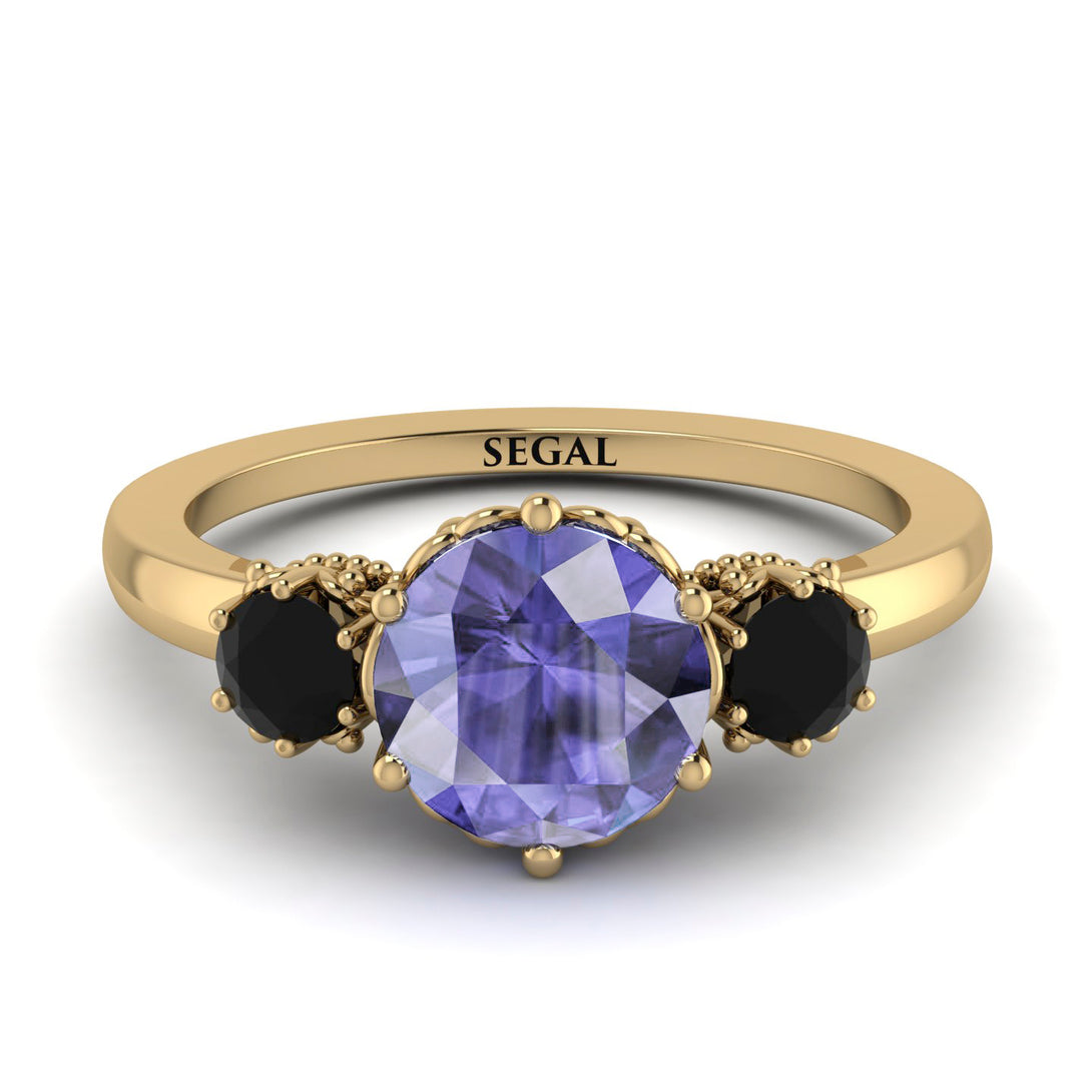 Classic 3 Stone Tanzanite Engagement Ring - Sofia No. 207