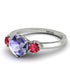 Classic 3 Stone Tanzanite Engagement Ring - Sofia No. 212 image 3