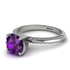Classic Amethyst Ring With A Twist - Leilani No. 303 image 3