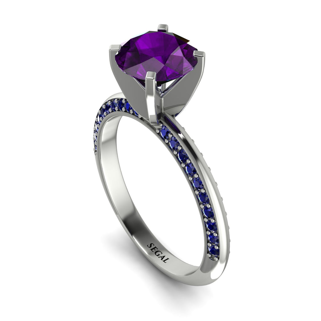 Classic Amethyst Ring With A Twist - Leilani No. 315
